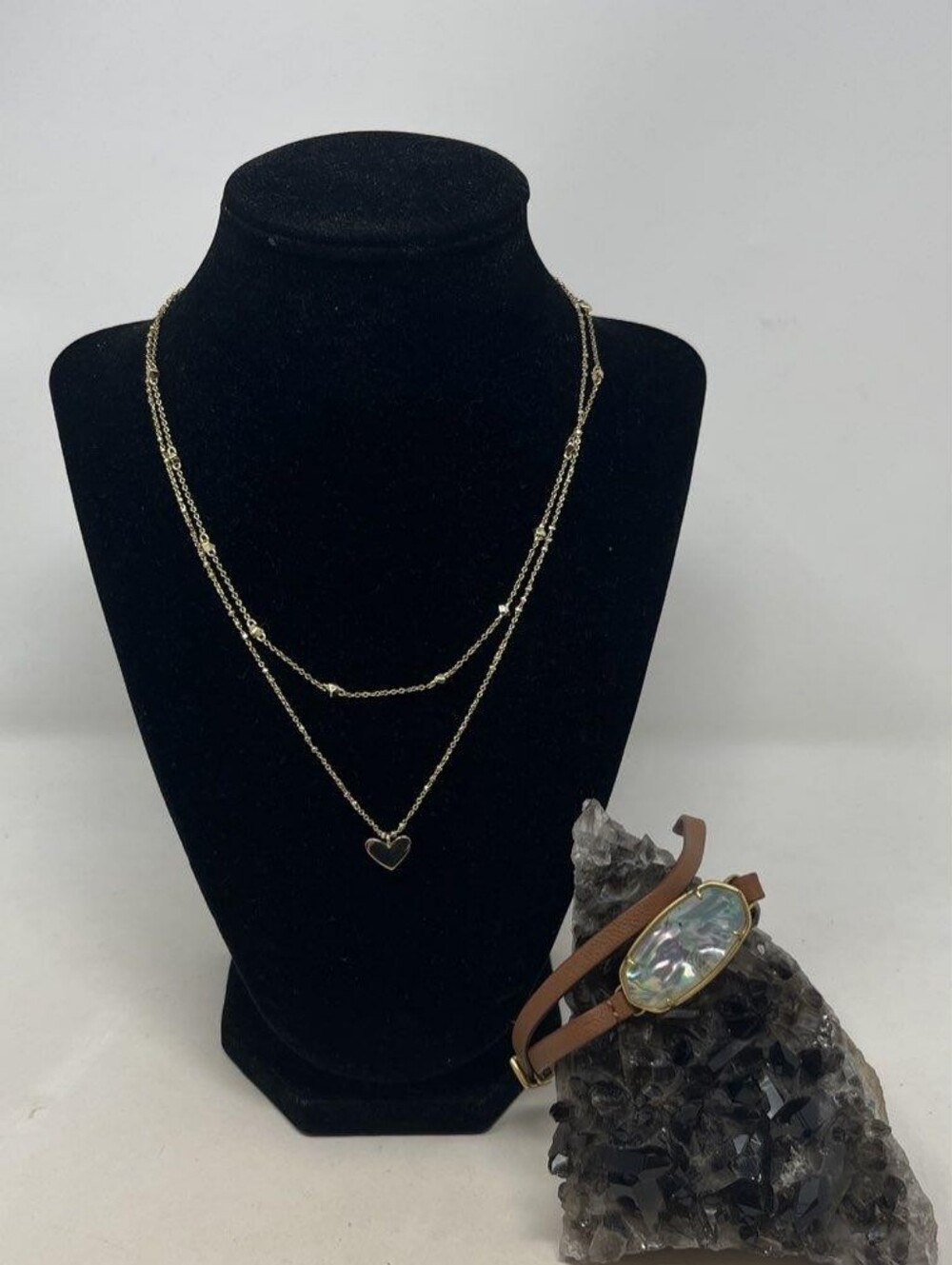 Gold Layered Heart Pendant Necklace - Unbranded